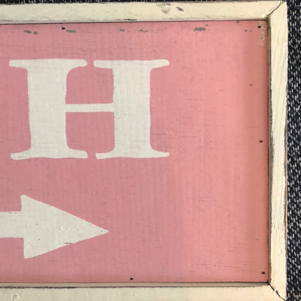 BEACH sign distressed wood - Picture 4 of 4